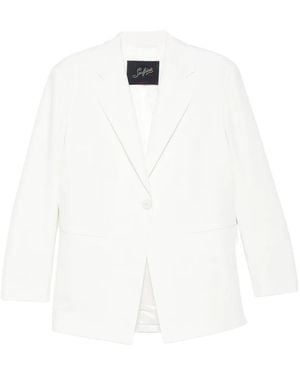 The Seafarer Astro Single-Breasted Blazer - White