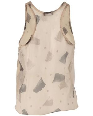 Emporio Armani Patterned Top - Natural