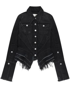 MATIERES FECALES Mikaela Denim Jacket - Black