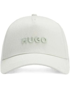 HUGO Cotton-Twill Baseball Cap - White