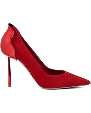 Le Silla 120Mm Petalo Metallic Pumps - Red