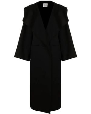 TOTEME Signature Wool And Cashmere Coat - Black