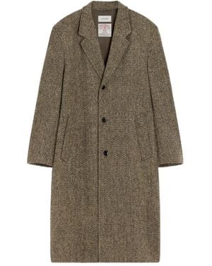 Lemaire Chesterfield ヘリンボーン ツイードコート - ナチュラル