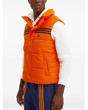 adidas 3-Stripes Padded Gilet - Orange