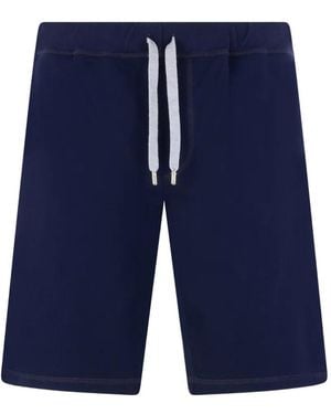 Fedeli Drawstring Elasticated Shorts - Blue