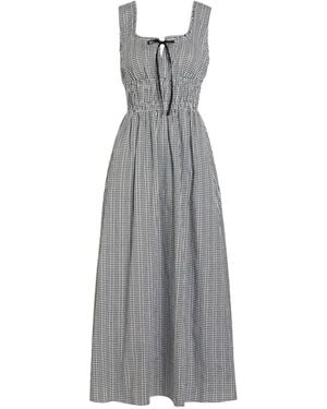 Rails Vestido Largo Jordie Fruncido - Gris