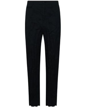Comme des Garçons Crinkled-Effect Trousers - Black