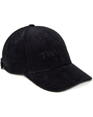 Twinset Corduroy Baseball Cap - Blue