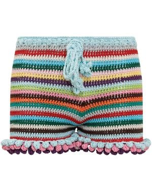Matimì Gehäkelte Shorts - Blau