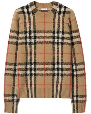 Burberry Jersey A Cuadros - Marrón