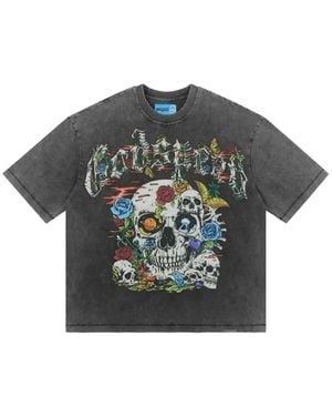 Godspeed Cosmic Remains T-Shirt Mit Grafischem Print - Grau