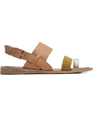 TOMS Sandalias Freya "Beige" con tira trasera - Marrón