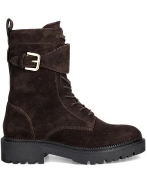 GANT Kelliin Suede Lace-Up Boots - Black