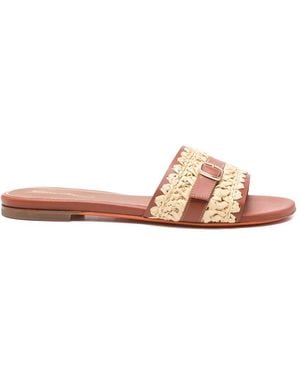 Santoni Open-Toe Flat Sandals - Pink