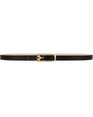 Victoria Beckham Dorian Leather Belt - White