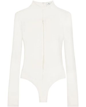 Courreges Drop Volcano ボディスーツ - ホワイト