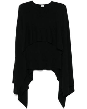 TOTEME Cape-Design Jumper - Black