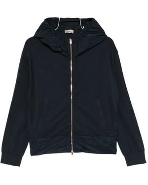 Herno Hooded Zip Jacket - Blue