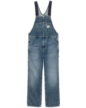 Carhartt Tuinbroek Met Logopatch - Blauw