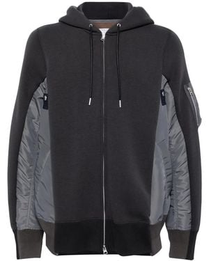 Sacai X Sponge Sweat パネル パーカー - ブラック