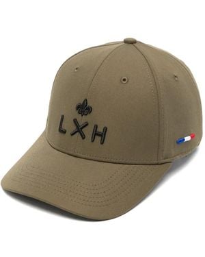 Lxh Logo-Embroidered Baseball Cap - Green