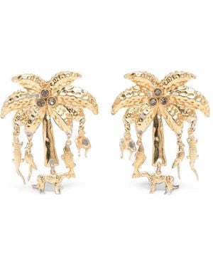 Jacquemus The Palmier Earrings - Metallic