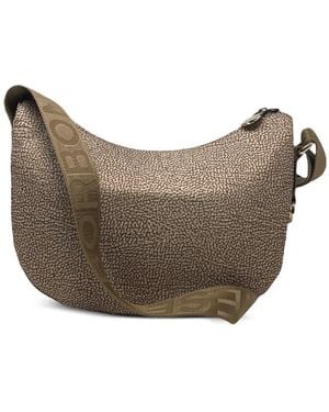Borbonese Luna Patterned Shoulder Bag - Grey