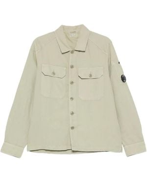 C.P. Company Broken Twill Overshirt - Natural
