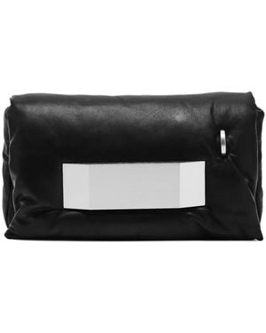 Rick Owens Pillow Griffin Metal Detail Shoulder Bag - Black