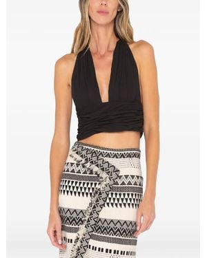 JBQ Sara Halterneck Top - Black
