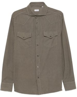 Brunello Cucinelli Cotton Shirt - Grey