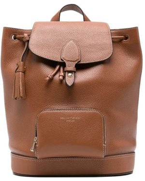 Aspinal of London Small Hudson Backpack - Brown