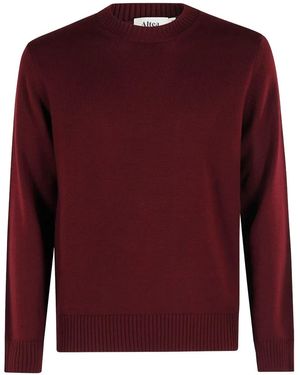 Altea Crew-Neck Jumper - Red