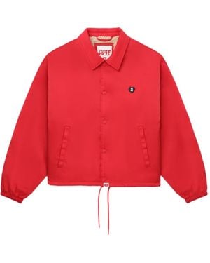 A Bathing Ape Drawstring Jacket - Red