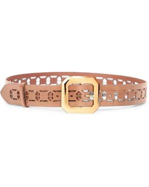 Alberta Ferretti Ledergürtel Mit Cut-Out - Pink