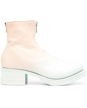Guidi Zip-Up Gradient Ankle Boots - Multicolour