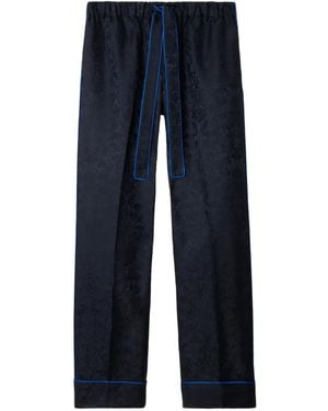Burberry Sunflower Jacquard Pyjama Bottoms - Blue