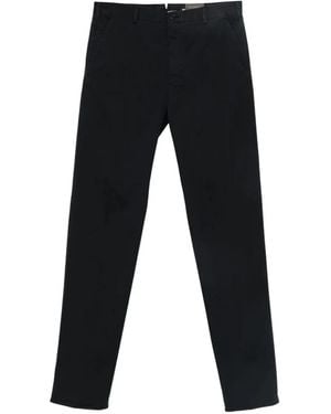 Incotex Belt-Loop Straight-Leg Pants - Black