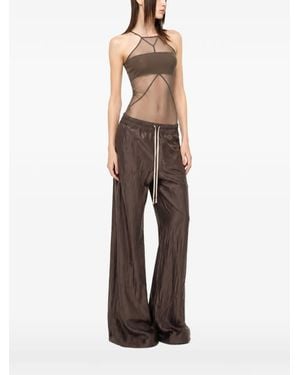 Rick Owens Sl Combo Sheer-Panel Top - Natural