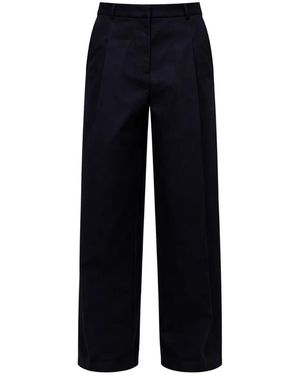 N°21 Pantalon À Design Plissé - Bleu