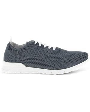 Kiton Fits Knit-Upper Trainers - Blue