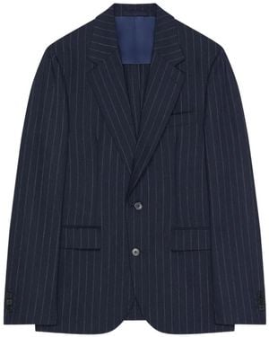 Givenchy Single-Breasted Striped Jacket - Blue