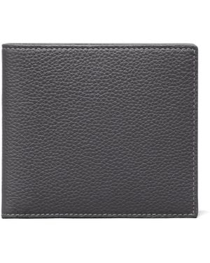 Thom Browne Portefeuille Pliant À Fini Grainé - Grey