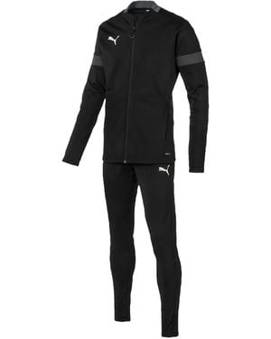 PUMA Logo-Detail Long-Sleeve Tracksuit - Black