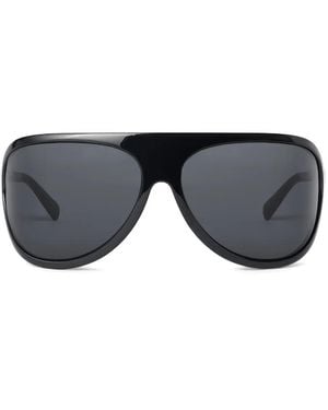 Miu Miu Lunettes De Soleil À Monture Géométrique - Bleu