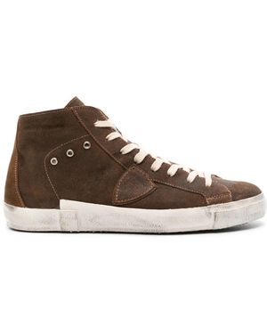 Philippe Model Prsx Hi-Top Trainers - Brown