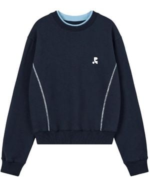 Rest&Recreation Sweat À Col Superposé - Bleu