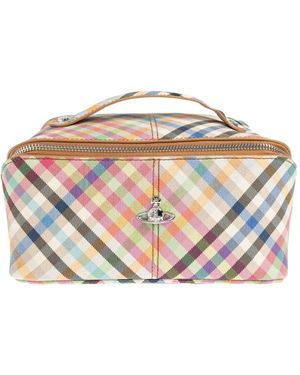 Vivienne Westwood Estuche De Maquillaje Con Placa De Orbe - Blanco