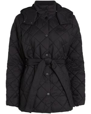 KARL LAGERFELD Lightweight Quilted Jacket - Black