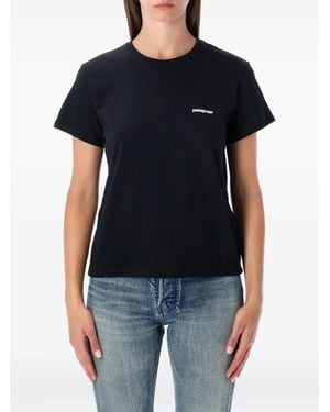 Patagonia Logo-Detail Short-Sleeved T-Shirt - Black